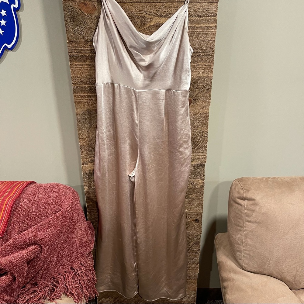 Lulu’s Satin Jumpsuit